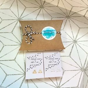 Harry Potter Deathly Hallows Horcrux Stud Earrings Gold Silver Harry Potter Gift